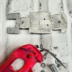 Mini-Racing No 0036 Porsche 936 Essex White Metal Model Kit Parts and Pieces Red