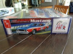1973 ROAD RACING FORD MUSTANG #31 WARREN TOPE 1/25 AMT ROUND2 2015 NEW SEALED