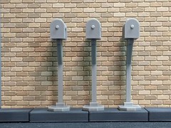 1/24 Scale Mailbox With Pole And Stand – Diorama Accessory (G Scale, set of 3)