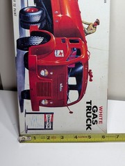 ✨VINTAGE✨ Revell 1:48 1956 Fruehauf Mobilgas White Gas Truck – BOX + PARTS ONLY