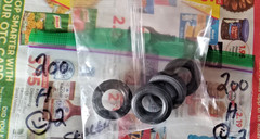AMT FOUR (4) WHITE WALL TIRES in a sealed bag 1/25 SCALE PACKAGE # 200#########