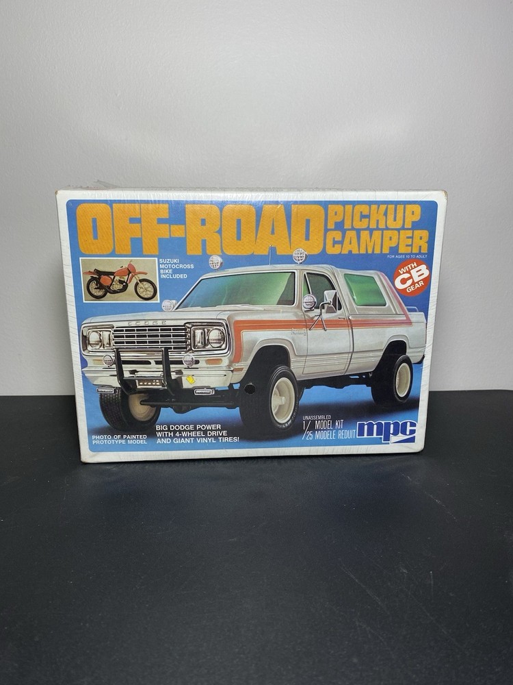 MPC 1/25 1976 OFF-ROAD DODGE PICKUP CAMPER NEW SEALED
