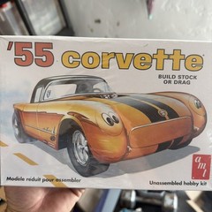 🚨AMT🚨1955 Chevy⚡️Corvette 1:25🏆Model Factory Sealed Stock Or Drag