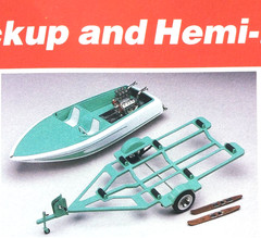 Revell 1/25 1965 Chevy Stepside Pickup Hemi Hydro Combo Vintage Model Kit Japan