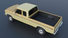 3d Printed 1/25 1974 Ford F250 SuperCab Model Kit