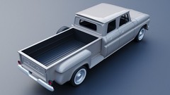 3d Printed 1/25 1965 Gmc Crew Cab Pickup Model Kit