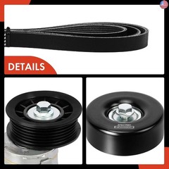 A-Premium Engine Serpentine Belt Drive Kit Compatible with Chevrolet Silverado