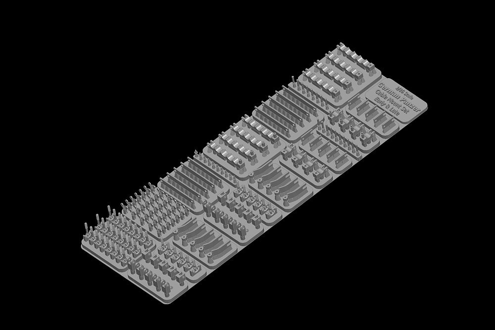 MJ Miniatures 1/16 WWII German Cable Mount set