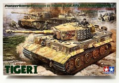 Tamiya #25401 1/35 German Tiger I Late Ver. w/Ace Commander & Crew Set