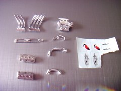 Vintage 1/25 scale the undertaker dragster aurora kit 570-200 parts lot decals