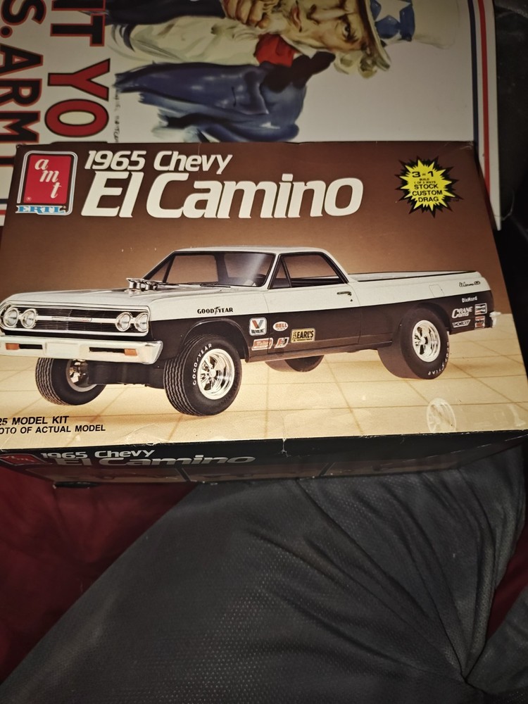 1965 Chevy El Camino 3-in-1 Model Kit,Stock,Custom,or Drag Build