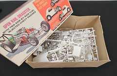 Vintage Model Kit – AMT Double Dragster Kit – Open Rail & Fiat Coupe – Unbuilt
