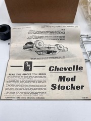 Vintage AMT 1965 Chevy Chevelle Modified Stocker 1/25 Scale Plastic Model Kit