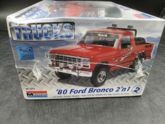 🔥😎Monogram Trucks ’80 Ford Bronco 2 n 1 Kit #85-7214 Factory Sealed Dented Box