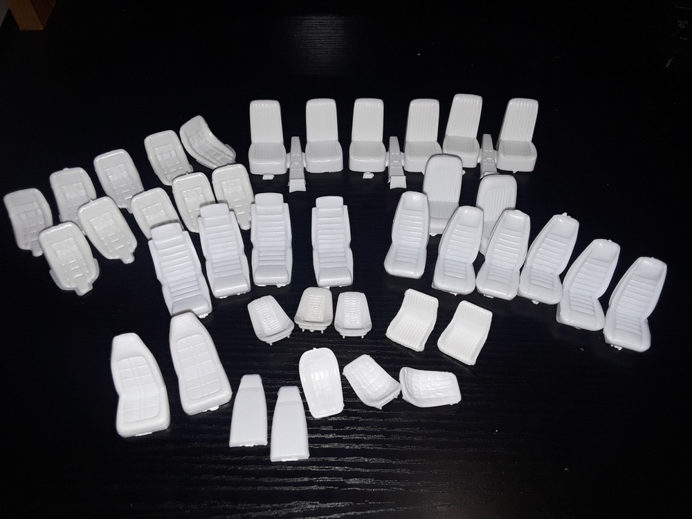 1/25 scale Model car parts Assorted Bucket seats