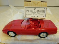 DEALER PROMO ERTL 6044 1990 CORVETTE CONVERTIBLE BRIGHT RED NEW “SPECIAL PRICE”