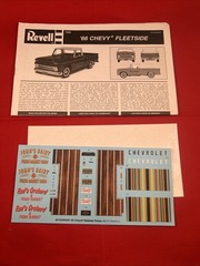 Revell 1/25 1966 Chevy Fleetside Pickup Plastic Model Kit