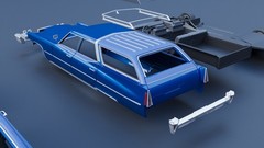 ABS-LIKE RESIN 3D PRINTED 1/25 1970 CADILLAC FLEETWOOD BROUGHAM WAGON KIT
