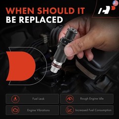 A-Premium 8 Holes Fuel Injectors Compatible with Honda Accord 2003-2007, Pilot