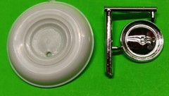 AMT 59 1959 Chrysler Imperial 1/25 Chrome Trunk Lid Mounted Spare Tire Promo