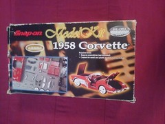 Snap-On Tools 1958 Chevy Corvette Die Cast Model Car Kit 1:18 Scale Red