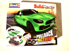 1/25 Revell Pull back Action! 4+ Mercedes AMG GT R Sports Car Race Car # 23153