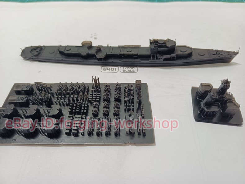 3D Printed 1/700 US Allen M. Sumner class Destroyers Unpainted /Waterline