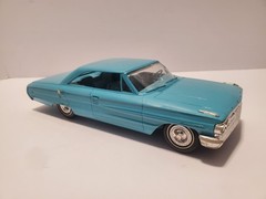 M131. 1964 FORD GALAXIE 500 XL DEALER PROMO MODEL CAR 1/25 Scale TURQUOISE