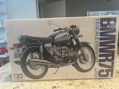 RARE – Tamiya 1/6 BMW R75 Motorcycle – Big Scale Model Kit – NIB !