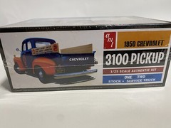 Amt 1950 Chevrolet 3100 Pickup Stock or Union 76 Service Truck Model Sealed