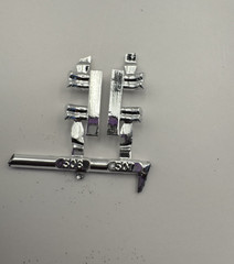 AMT 1142 Chevy Nova SS Pro Stocker Parts Kit Bash Chrome Engine Part #506 #507