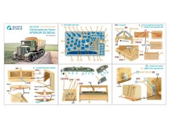 Quinta Studio 1:35 “Voroshilovets” Tractor Interior 3D Decal for Trumpeter