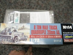 HASEGAWA 8 ton half track MODEL KIT 1:72 SCALE OPEN SEALED INSIDE #MT14:500
