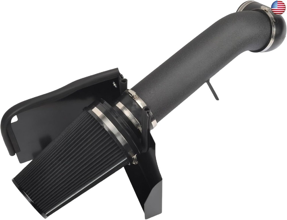 4″ Cold Air Intake System + Heat Shield Compatible with 1999-2006 GMC/Chevy V8