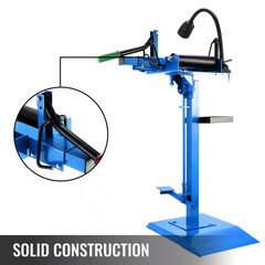 Manual Tire Spreader Portable Tire Changer with Stand Adjustable LED Light Tire