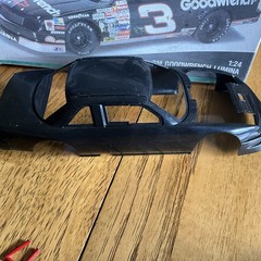 Built Model Car, 1991 Monogram Stock Car STARTED, INCOMPLETE, MODIFIED