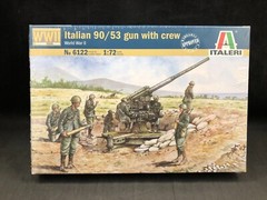 Italeri WWII Italian 90/53 gun with crew 1:72 Scale Plastic Model Kit 6122 NISB