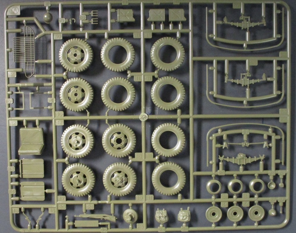 Tamiya 1/35th Scale US 6×6 Cargo Truck – Parts Tree A from Kit No. 35218