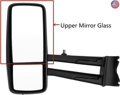 High Soar Door Main Mirror Glass Upper for Kenworth T680 T880 2013-2019,Mirror