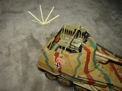 Built German Tank 5-1/2 inches long Well Built & Painted Excellent Cond Nice