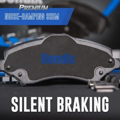 Bendix Premium SBM1331 Semi-Metallic Front Brake Pads Cadillac CTS 2008-2014 Hea