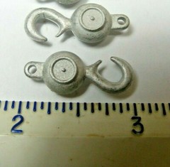 (2 pc) Large Crane Hooks 1/32 or 1/24 Scale By Don Mills Models ” NEW ITEM”