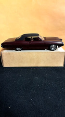 MPC 1/25 1969 PONTIAC BONNEVILLE HT BURGANDY DEALER PROMO CAR W/ORIGINAL BOX