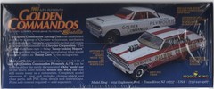 MOE./MODEL KING GOLDEN COMMANDOS ’65 PLYMOUTH MODEL KIT FACTORY SEALED-FREE SHIP