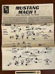 Vintage AMT ’73 Ford Mustang Mach 1 Road Racer 4-n-1 Model Kit T425 1/25 Scale
