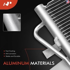 A-Premium Air Conditioning A/C Condenser Compatible with Hyundai Sonata