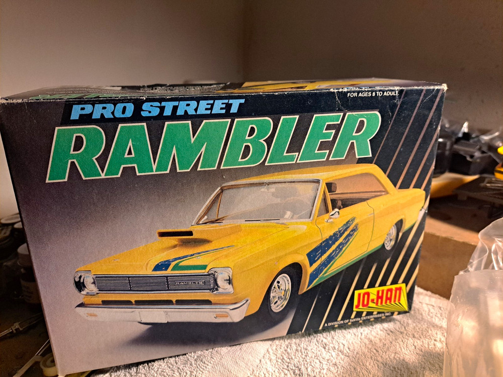 Jo-Han Pro Street Rambler AMC Plastic Car Model Kit Unpainted Sealed S-1004