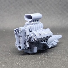 Blown Ford 427 SOHC Hilborn Hat model engine resin 3D printed 1:24-1:8 scale