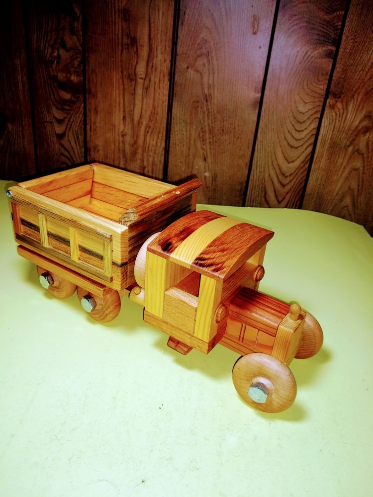 Vintage 1930’s Wooden English Truck With (7) Trailer Options US Seller