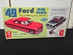 VTG 1949 AMT Ford CLUB COUPE 3 In 1 Customizing Kit BUILD A GASSER DRAG RACER